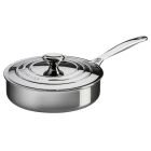 Le Creuset 3 Qt. Tri-Ply Stainless Steel Saute Pan With Lid