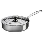 Le Creuset 3 Quart Stainless Steel Saucepan - Winestuff