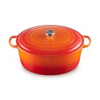Le Creuset 15.5 Qt. Oval Signature Dutch Oven with Stainless Steel Knob (Flame) Image
