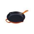 Le Creuset 11.75" Signature Enameled Cast Iron Skillet | Flame Orange