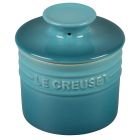 Stoneware Butter Crock in Caribbean Blue by LeCreuset 