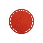 LeCreuset Silicone Trivet - French Style Cherry Red