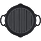 Le Creuset 9.75" Deep Round Signature Grill Pan | Licorice