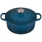 Le Creuset 4.5 Qt. Round Signature Dutch Oven with Stainless Steel Knob | Deep Teal