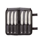 Mercer Cutlery Forged Steak Knives in Cloth Roll - 7 PC Set Genesis Collection  Image