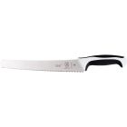 Mercer Cutlery Millennia 10" Wide Bread Knife | White Handle Image