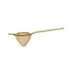 Mercer Barfly Fine Mesh Strainer 3 1/2" Bowl Gold Plated