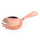 Barfly Stainless Steel Scalloped Julep Cocktail Strainer - Copper Plated (M37029CP)