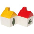image shows Danica Jubilee Salt and Pepper Shaker (Set of 2) | House against a blank, white background   Image