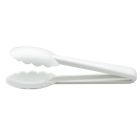 Mercer Culinary Hell's Tools High-Heat 9.5" Utility Tongs | White Image