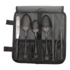 Mercer Culinary Black 8-Piece Stainless Steel Plating Set - M35156BK