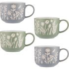 Mason Cash In The Meadow 4-Piece Mug Set (Mixed Floral)