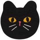 image shows Danica Jubilee Felted Wool Trivet | Black Cat against a blank, white background Image