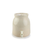 Martinez Pottery Hand Turned Stoneware 2 Gallon Beverage Dispenser & Water Bottle Holder | Natural Image