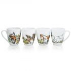 Everything Kitchens 12oz Mugs (Set of 4) | Barnyard Baby Animals