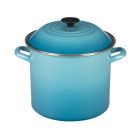 LeCreuset 10qt Stock Pot - Caribbean Blue