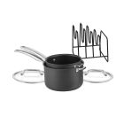 Cuisinart SmartNest Hard Anodized Saucepan Set (5-Piece)