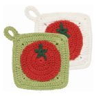 image shows Now Designs by Danica Crochet Sponges (Set of 2) | Heirloom Tomatoes against a blank, white background Image