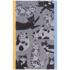 image shows Danica Jubilee Jacquard Dishtowel | Meow & Furever against a blank, white background   Image