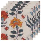 Danica Heirloom 18" x 18" Block Print Napkins (Set of 4) | Marigold