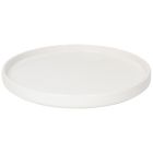 image shows Danica Heirloom Foundation 8" Medium Plate | Ivory against a blank, white background   Image