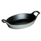 Staub Oval Roasting Dish 9 1/2", 1QT - Graphite Grey 1302318