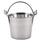 Lindy's 1-Quart Stainless-Steel Pail: use to transport or mix ingredients, remove waste, or as decoration Image