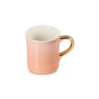 Le Creuset 14oz Gold Metallic Handle Mug - P&ecirc;che  Image
