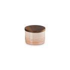 Le Creuset Signature 7oz Salt Cellar with Wood Lid | P&ecirc;che Image