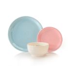 Fiesta&reg; 3-Piece Bistro Coupe Place Setting (Poised Pastels)  against a clean white background Image