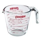 Pyrex Glass Measuring Cup Set (3-Piece, Microwave and Oven Safe),Clear •  Zestfull
