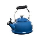 Le Creuset 1.7 Qt. Classic Whistling Kettle Stainless Steel Knob | Marseille Blue