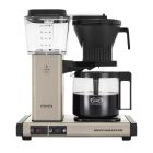 image shows Moccamaster KBGV Automatic Drip Stop Coffee Maker (40 oz Glass Carafe) | Sandstone against a blank, white background Image