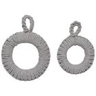 Danica Heirloom Orb Trivets (Set of 2) - Dove Gray