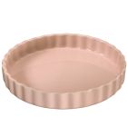 image shows K&uuml;chenprofi Porto 11" Flan Dish | Pink against a blank, white background Image