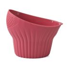 image shows Talisman Designs Measure, Rinse, & Strain Colander | Red against a blank, white background Image