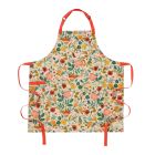 image shows Hedley & Bennett Essential Kitchen Apron | Rifle Paper Co. Poppy Fields against a blank, white background Image