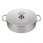 Le Creuset 4.5 Qt. Tri-Ply Stainless Steel Rondeau with Lid
