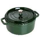 Staub Round Cocotte, 2.75QT, Basil Green 1102285