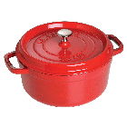 Staub Round Cocotte/Dutch Oven 2.75qt - Cherry 1102206