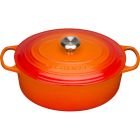Le Creuset 6.75 Qt. Oval Signature Dutch Oven with Stainless Steel Knob | Flame Orange