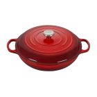 Le Creuset 5 Qt. Signature Enameled Cast Iron Braiser with Stainless Steel Knob | Cerise/Cherry Red