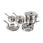 Le Creuset Tri-Ply Stainless Steel Cookware - 10 Piece Set