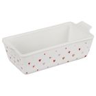 Le Creuset L'Amour 1.5 Qt. Loaf Pan with Heart Applique (White)