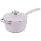 Le Creuset 1.75 Qt. Signature Enameled Cast Iron Saucepan with Stainless Steel Knob - Shallot