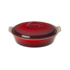 4-Qt Heritage Oval Casserole - Cerise-Cherry Red - PG04053A-3667