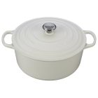 Le Creuset 9 Qt. Round Signature Dutch Oven with Stainless Steel Knob | White