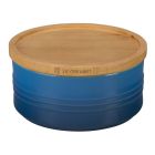 Le Creuset 23oz Canister with Wood Lid | Marseille Blue