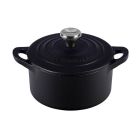 Le Creuset 10.5oz Mini Cocotte with Stainless Steel Knob | Licorice