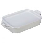 Le Creuset 2.75 Qt. Rectangular Heritage Baking Dish with Platter Lid | White